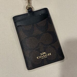 Coach Brand New Card and ID holder with lanyard